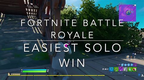Fortnite Battle Royale Easiest Solo Win Ever Youtube