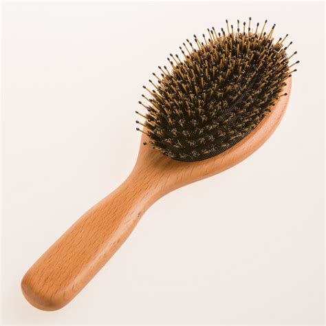 China Supplier Boomhome Hair Brush Factory Oval Beech Wood Boar Hair ...