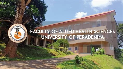 Faculty Of Allied Health Sciences Fahs University Of Peradeniya