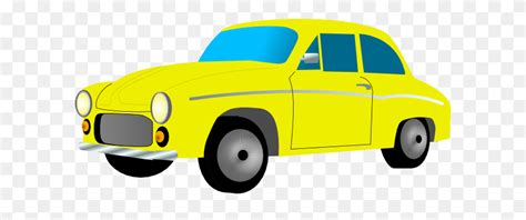 Free Retro Yellow Car Clip Art Yellow Car Clipart Flyclipart