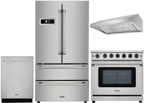 Samsung appliances package electric range french door refrigeration. Thor Kitchen 802385 Kitchen Appliance Packages ...