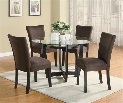 Your dining space just got more exciting with the sleek and chic styling of the donovan collection made by powell. STYLISH 5 PC DINETTE DINING TABLE & PARSONS DINING ROOM ...