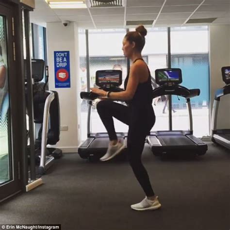 erin mcnaught smashes gym six weeks after second birth daily mail online