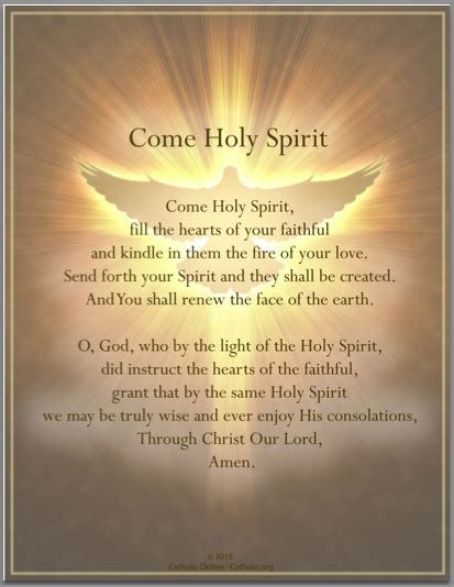 Comeholyspiritprayer Holy Spirit Prayer Come Holy Spirit Prayer