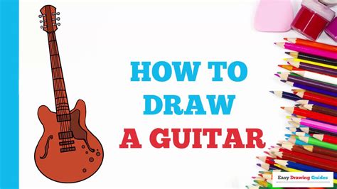 Read our full guide on how to play guitar to learn all the fundamentals, get an arsenal of chords an arsenal of chords and songs to play. How to Draw a Guitar in a Few Easy Steps: Drawing Tutorial ...
