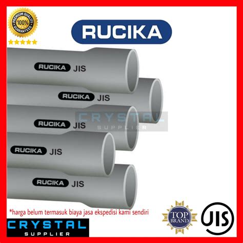 Jual PIPA PVC RUCIKA 4 Inch ABU JIS AW VP 4 Meter Shopee Indonesia