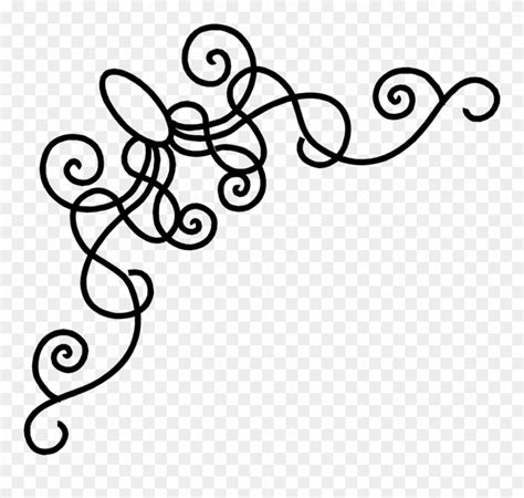 Flourish Clipart Masculine White Borders And Frames Png Download