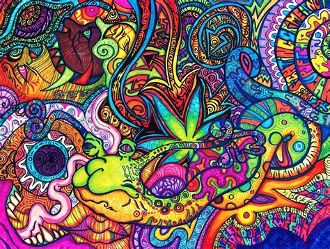 Artistic Psychedelic Wallpaper