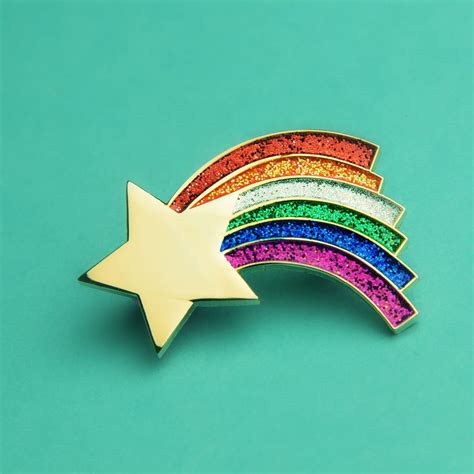 Rainbow Enamel Pin Lapel Badge By Ggs Pin Up Couture