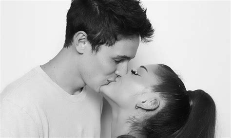 Ariana Grande Gets Birthday Kisses From Dalton Gomez