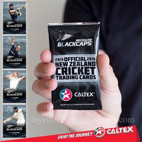 Toy Collector New Zealand Caltex Cricket Cards 2016 Blackcaps New Zealand