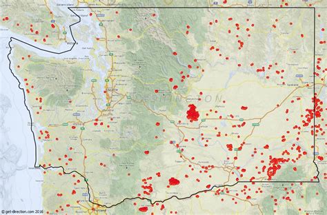 Washington State Fire Map Photos