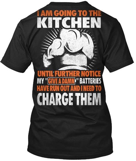 Chef Tshirt I Am Going To The Kitchen Funny Chef Tshirt For Men With
