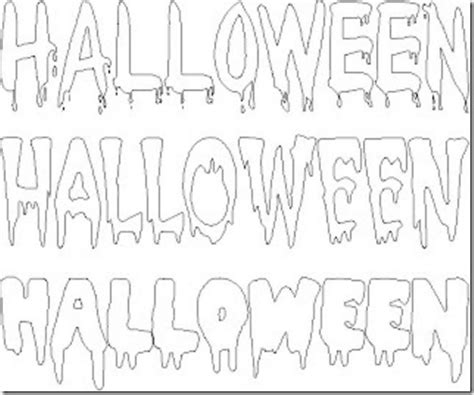 Letras Halloween Para Colorear Colorear Tus Dibujos