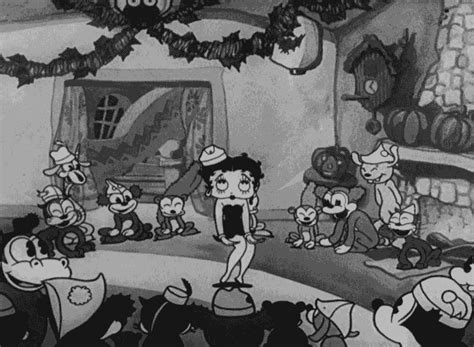 Damsellover “ Betty Boops Halloween Party 1933 ” Cartoon Drawings