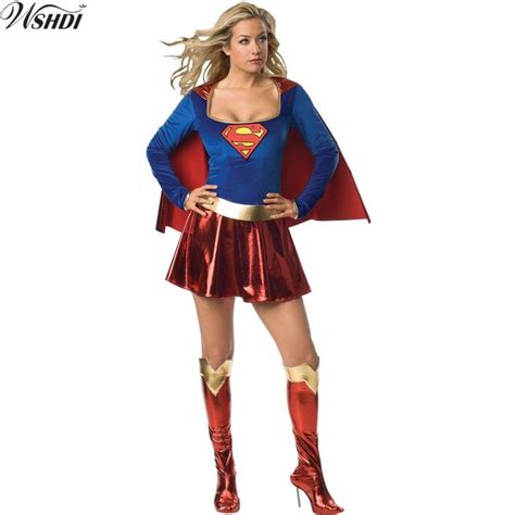 Sexy Wonder Woman Costume Ladies Halloween Cosplay Adult Super Girl Super Hero Fancy Dress With