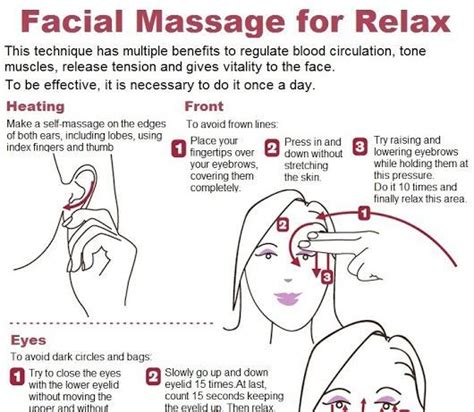 How To Give Yourself A Good Facial Massage Infographic Massageinfographic Massage Tips