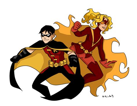 Yj Robin And Flamebird By Msciuto On Deviantart Comic Art Robin