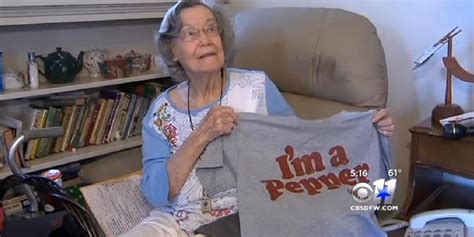 Elizabeth Sullivan 104 Years Old Credits Dr Pepper For