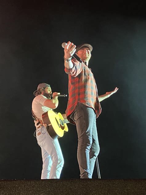 Thomas Rhett & Cole Swindell at LiveFest last night.. they were both so