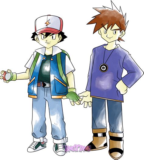 Ash And Gary Game Style By Tangytang94 On Deviantart