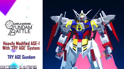 Try Age Gundam Ex Skills Showcase Gundam Battle Gunpla Warfare
