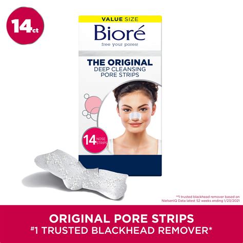 Biore Original Deep Cleansing Blackhead Removing Pore Strips 14ct