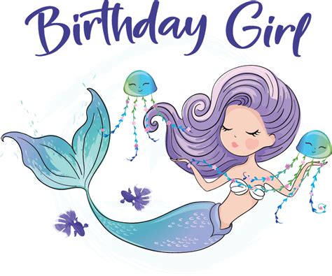Birthday Girl Mermaid Threadfather