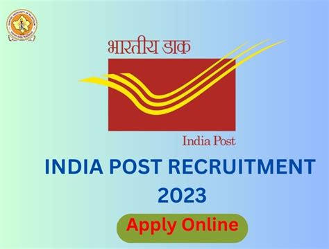 India Post GDS Recruitment 2023 Notification Pdf Apply Online For