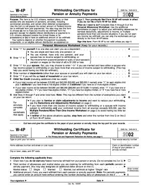 Irs form 1096 is a summary or transmittal return that shows the totals of all 1099s filed with the irs. Fillable Online 2019 Form W-4P - IRS.gov Fax Email Print ...