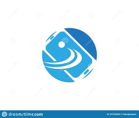 Smart Phone Connectivity Icon Logo Design Template Stock Vector