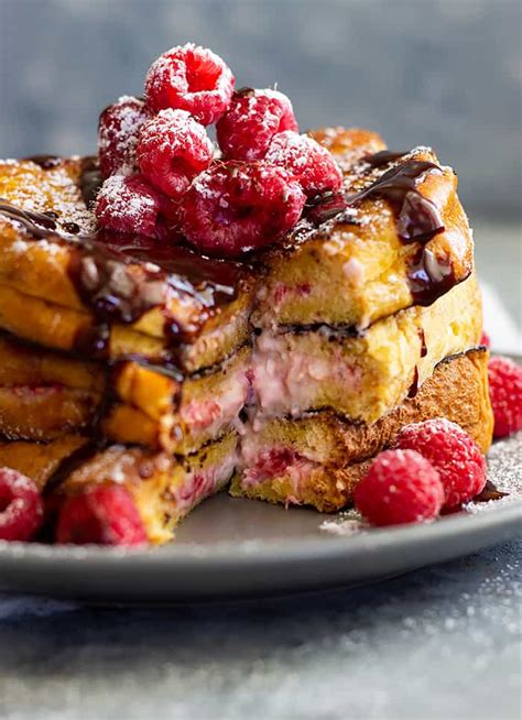 Raspberry Cheesecake Stuffed French Toast Countryside Cravings