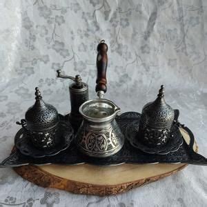 Pin On Turkish Coffee Set Copper Pitcher Grinder Teapot