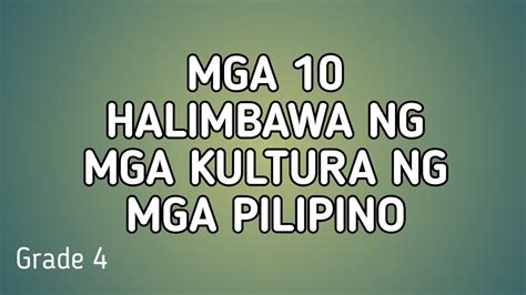 30 Halimbawa Ng Kulturang Pilipino A Tribute To Joni Mitchell