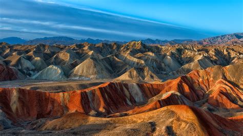 Colorful Mountains In Danxia Landform In Zhangye National Geopark