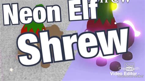 Neon Elf Shrew With New Tricks Roblox Adopt Me Youtube