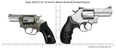 Ruger Sp101 2 25 Vs Smith Wesson Model 66 Size Comparison Handgun Hero