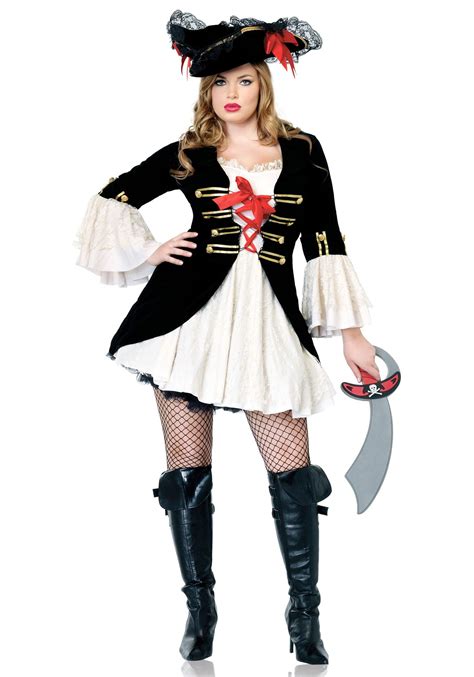 Plus Size Sexy Captain Swashbuckler Costume Halloween Costume Ideas 2023