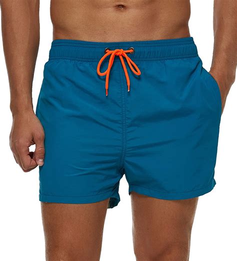 Buy Silkworld Mens Slim Swim Shorts With Zipper Pockets Quick Dry