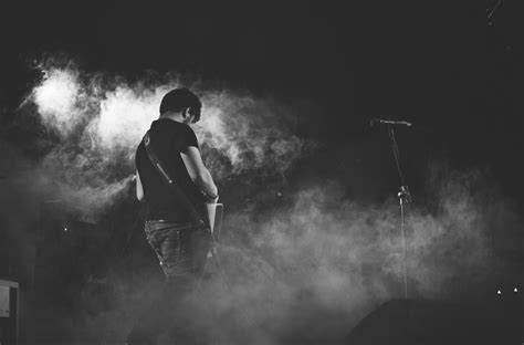 Free Images Music Black And White Guitar Smoke Concert Darkness