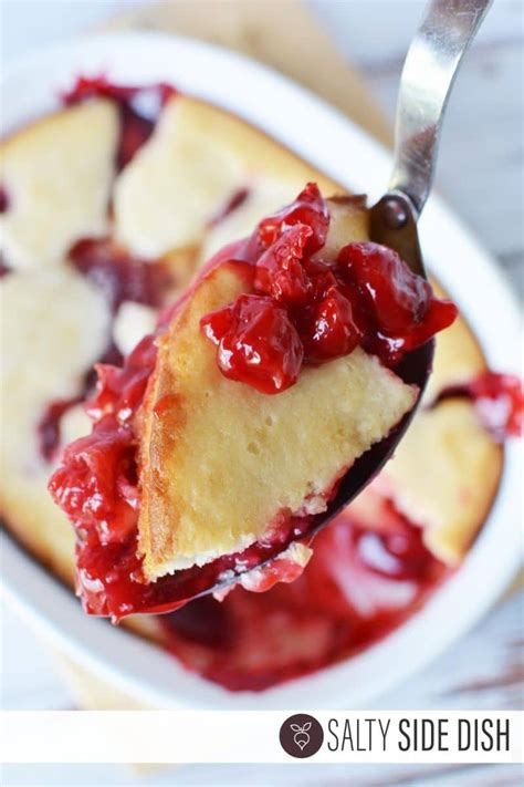 Easy Cherry Cobbler With Canned Pie Filling Salty Side Dish