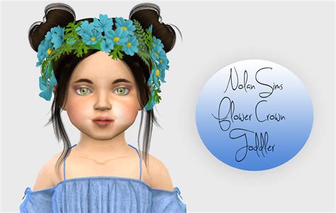 Sims 4 Ccs The Best Nolan Sims Flower Crown Toddler Version By