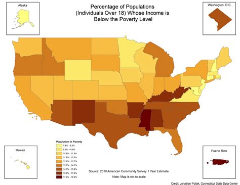 Population Below Poverty Level By U S State Factsmaps My Xxx Hot Girl