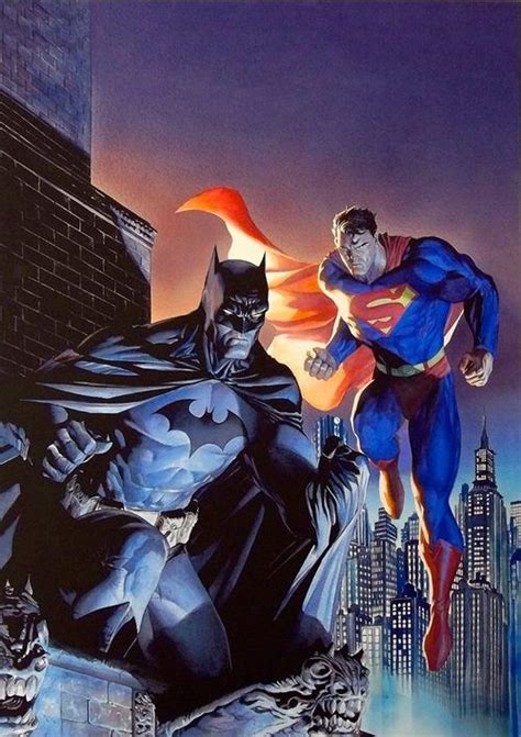 The Worlds Finest Painted By Alex Ross Batman And Superman Dc