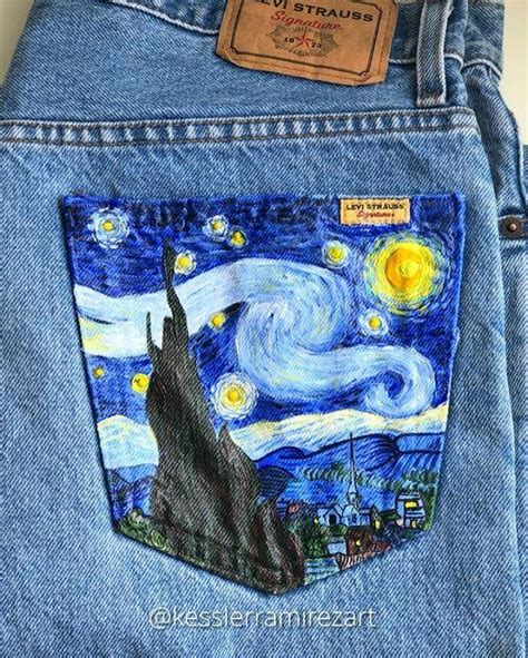 How To Paint On Jeans 5 Steps With Pictures In 2020 Painted Jeans