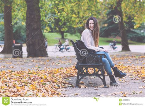 Woman At Hyde Park Stock Photo Image Of Fashion Attractive 43605018