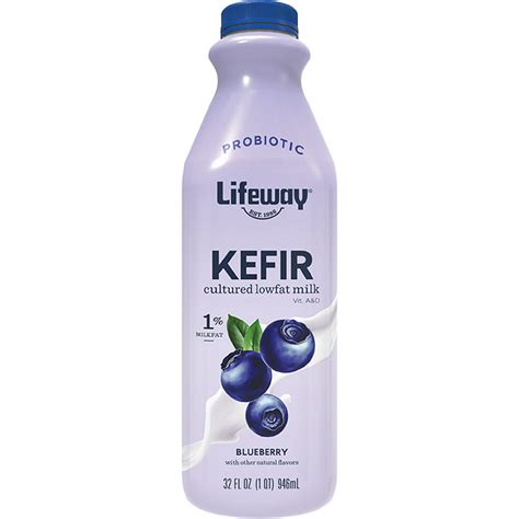 Lifeway Blueberry Kefir Low Fat Natural Protein Smoothie 32 Oz