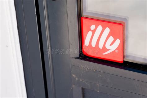 Illy Coffee Shop Red Sign Logo Cafe Leading Italian Coffee Makers Text