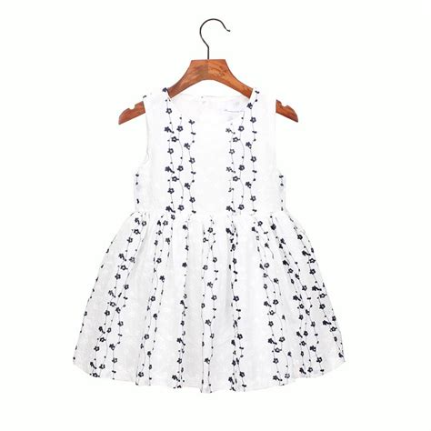 Baby Girls Summer Dress Kids Baby Birthday Floral Embroidery Mesh Dress