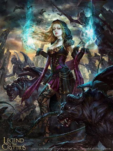 Legend Of The Cryptids 2 By Anotherwanderer Female Wizard Warlock